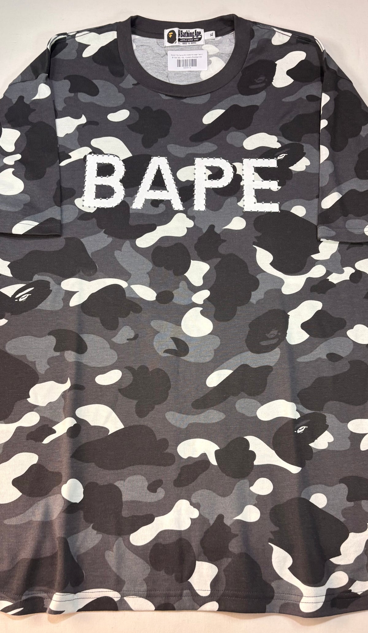 Bape City Camo Rhinestone Logo Tee U