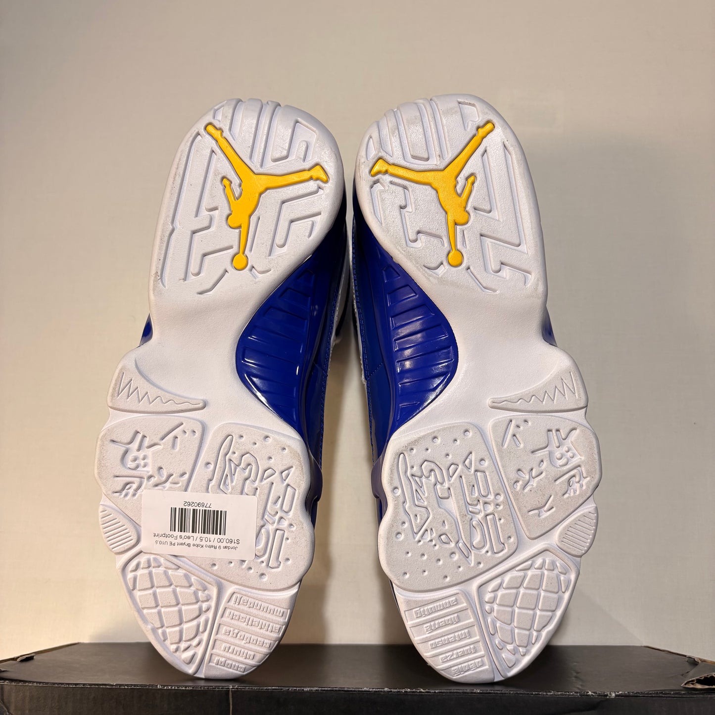 Jordan 9 Retro Kobe Bryant PE U10.5