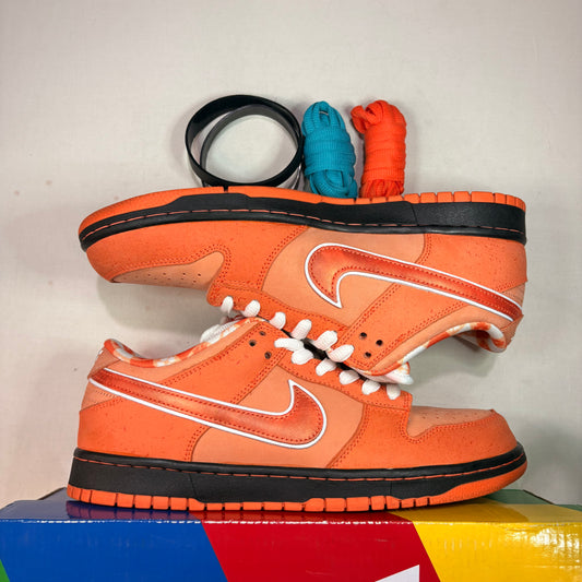 Nike Sb Dunk Low Concepts Orange Lobster U9.5