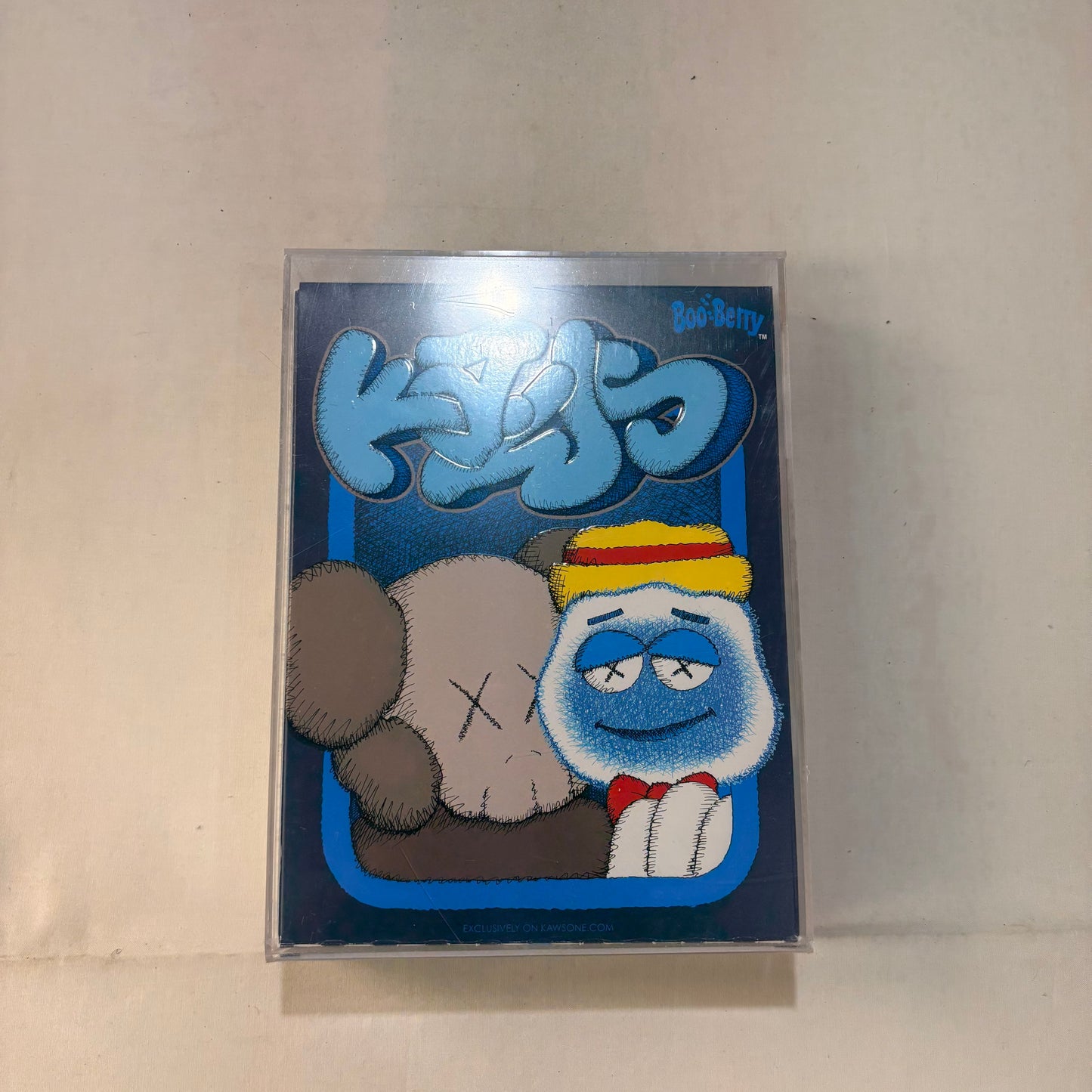 Kaws Monsters Boo Berry Cereal Limited Edition in Acrylic Case
