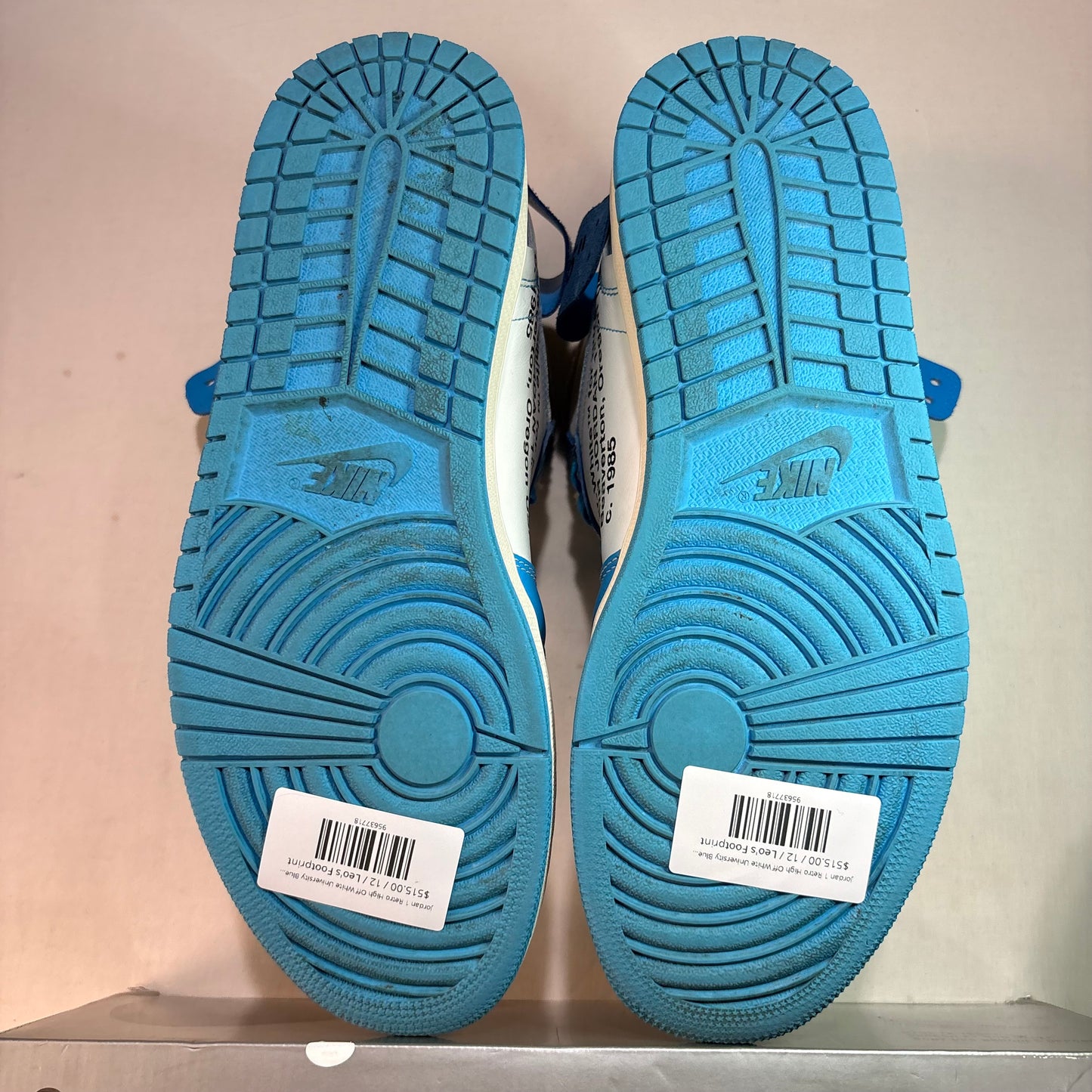 Jordan 1 Retro High Off White University Blue U12