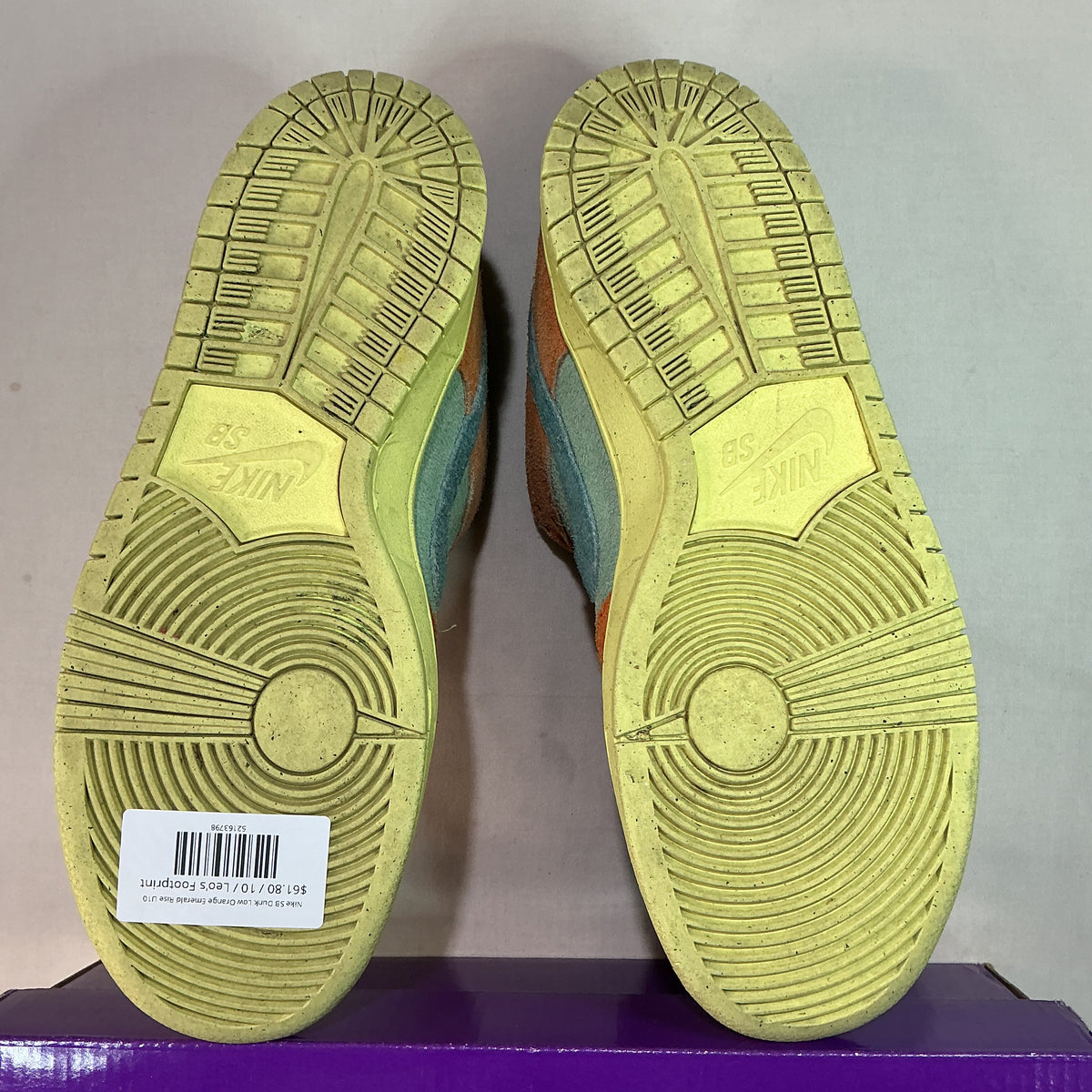 Nike SB Dunk Low Orange Emerald Rise U10