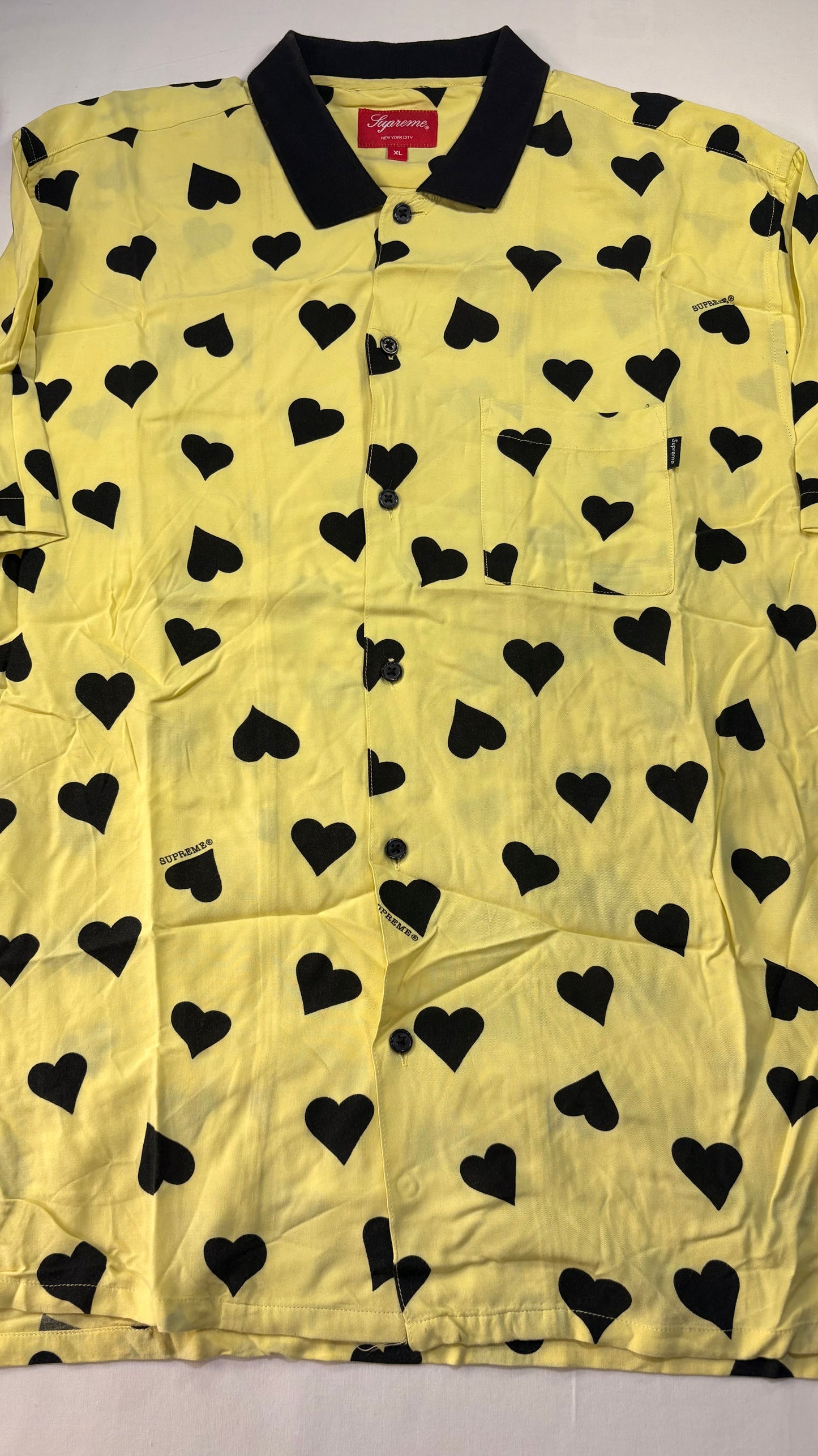 Supreme SS17 Hearts Rayon Shirt