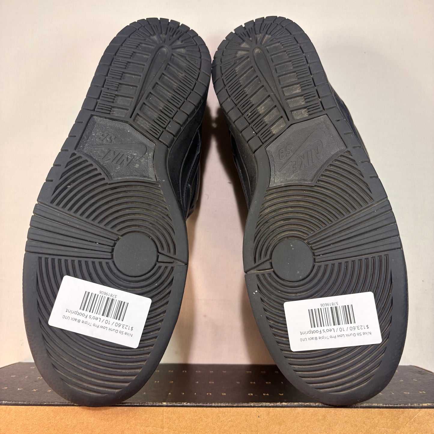 Nike Sb Dunk Low Pro Triple Black U10