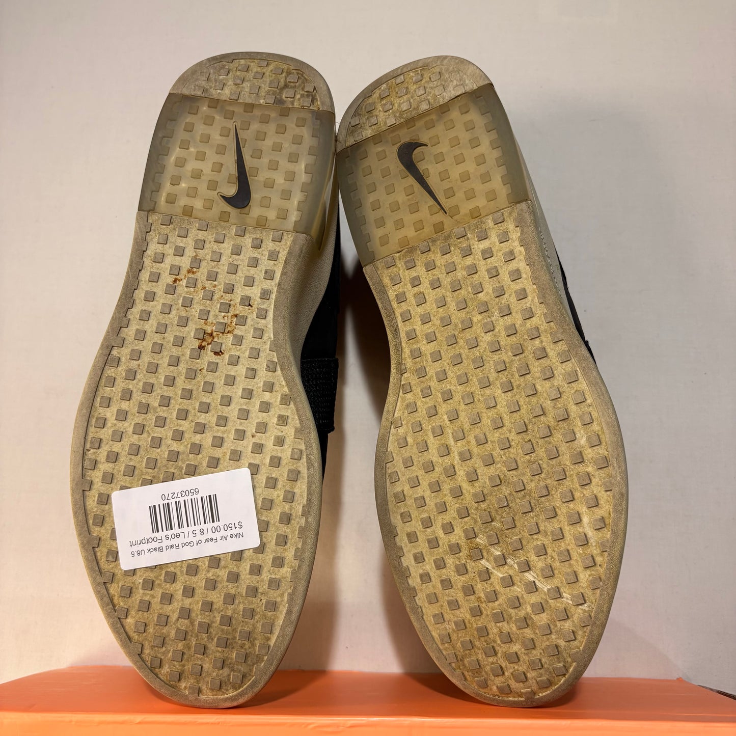Nike Air Fear of God Raid Black U8.5
