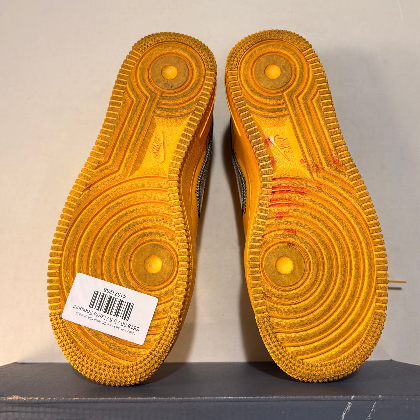 Nike Air Force 1 Low Off White ICA University Gold U5.5