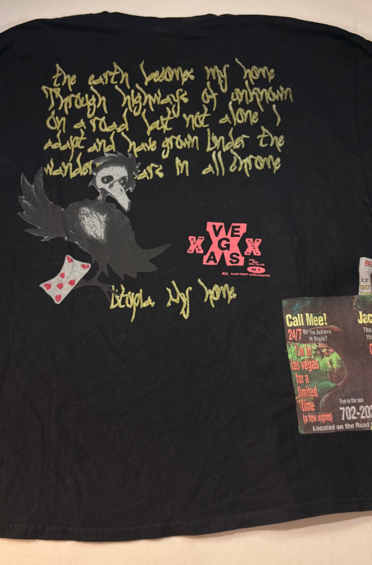 Travis Scott Las Vegas Black Dice Road to Utopia Tee U