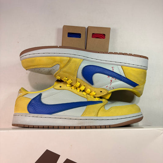 Jordan 1 Retro Low Travis Scott Canary U9.5W