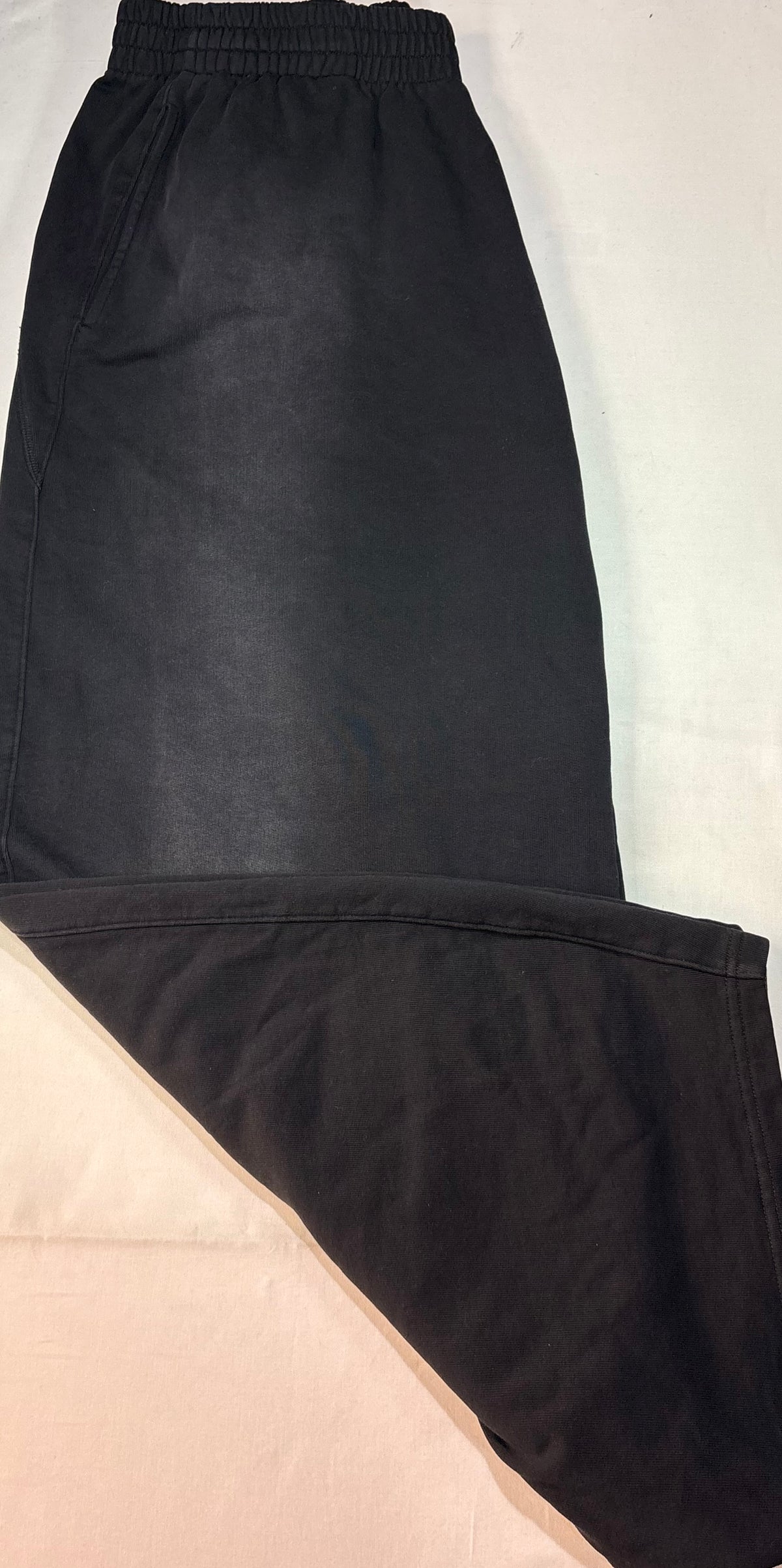 The GV Gallery Black Opened Hem Sweatpants