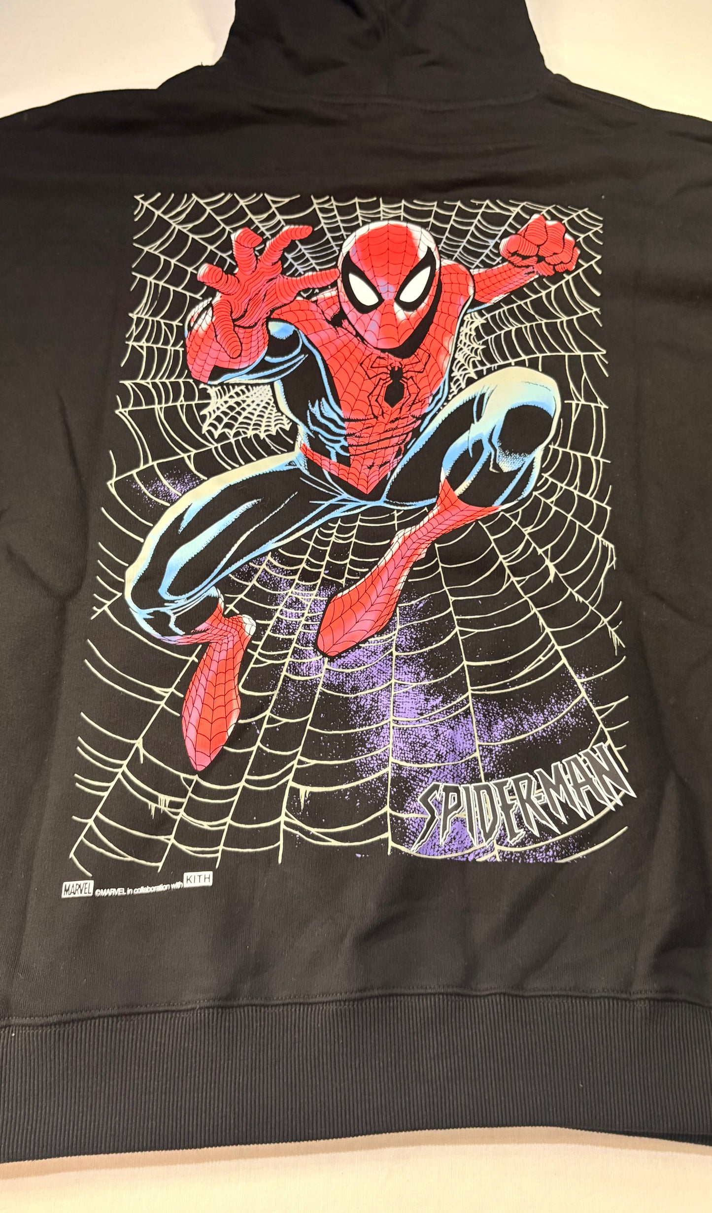 Kith Marvel Spiderman Web Logo Hoodie