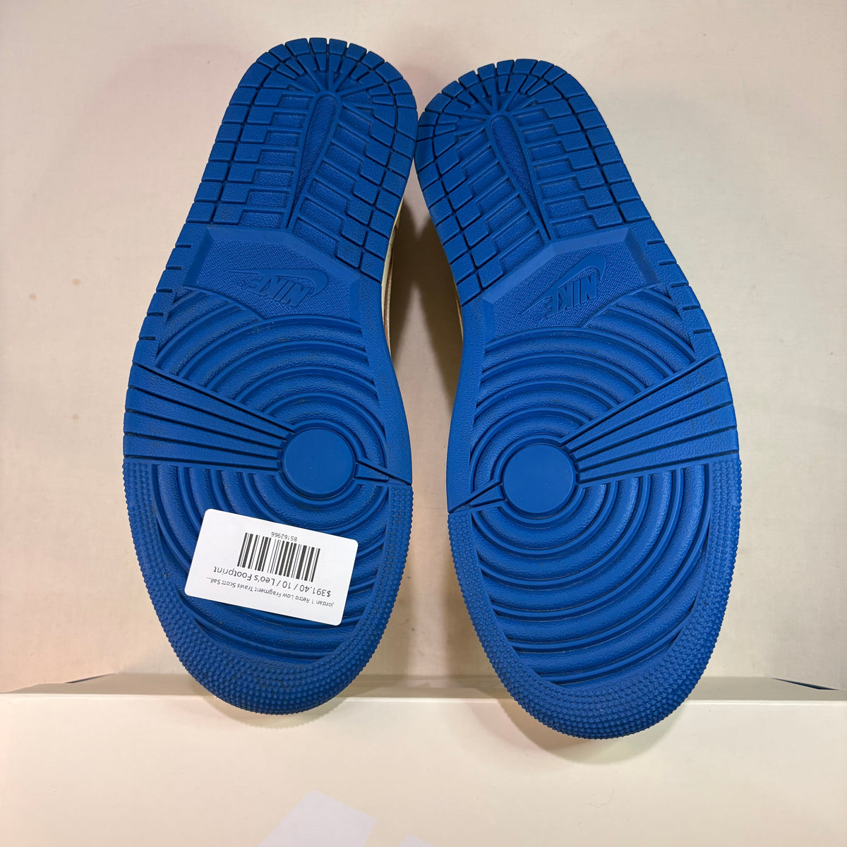 Jordan 1 Retro Low Fragment Travis Scott Sail Military Blue U10