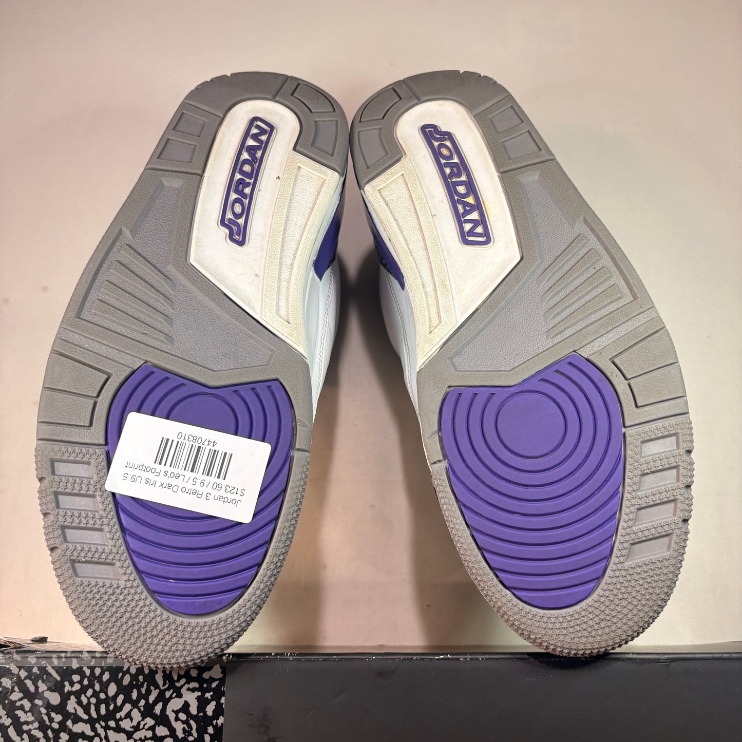 Jordan 3 Retro Dark Iris U9.5