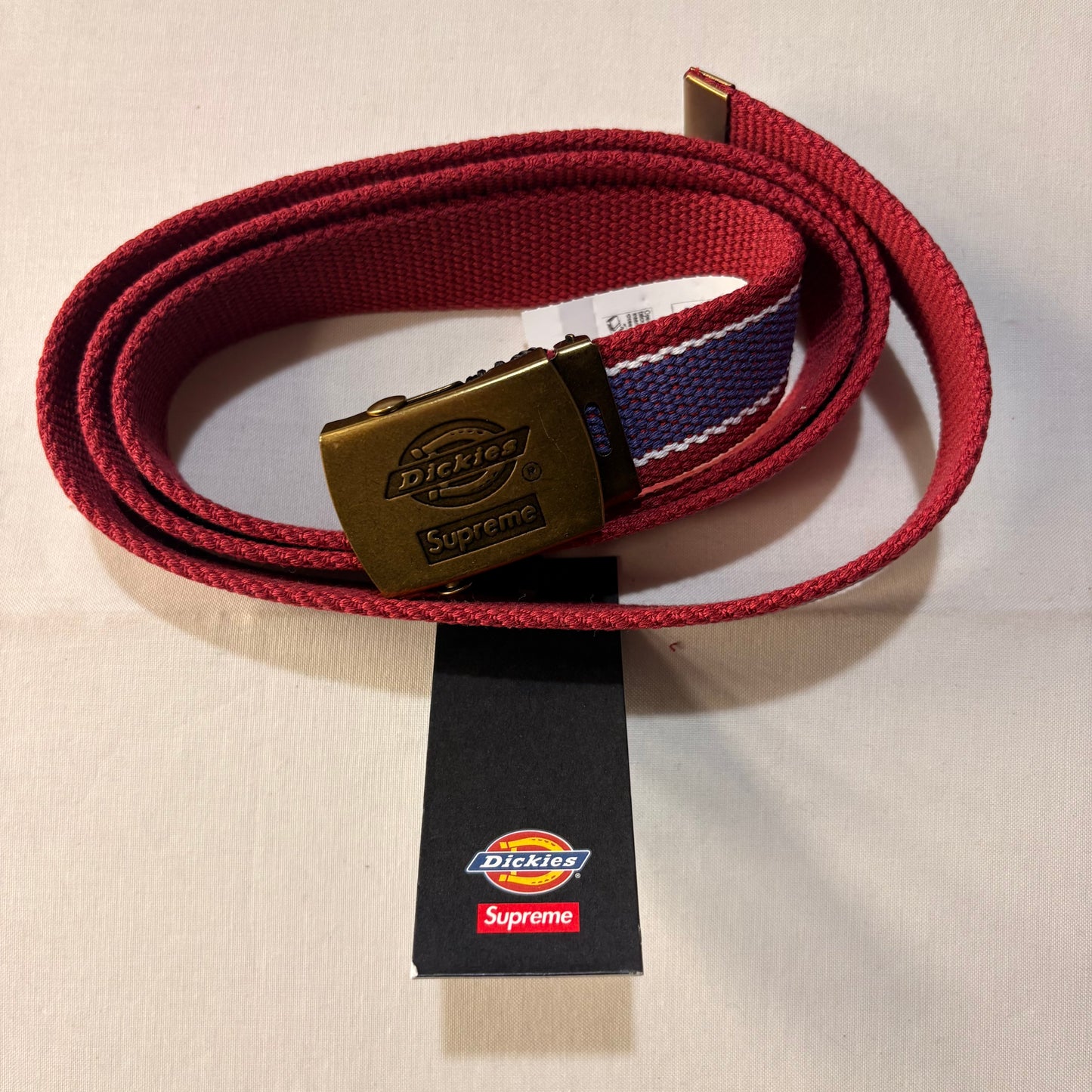 Supreme Dickies Stripe Webbing Belt