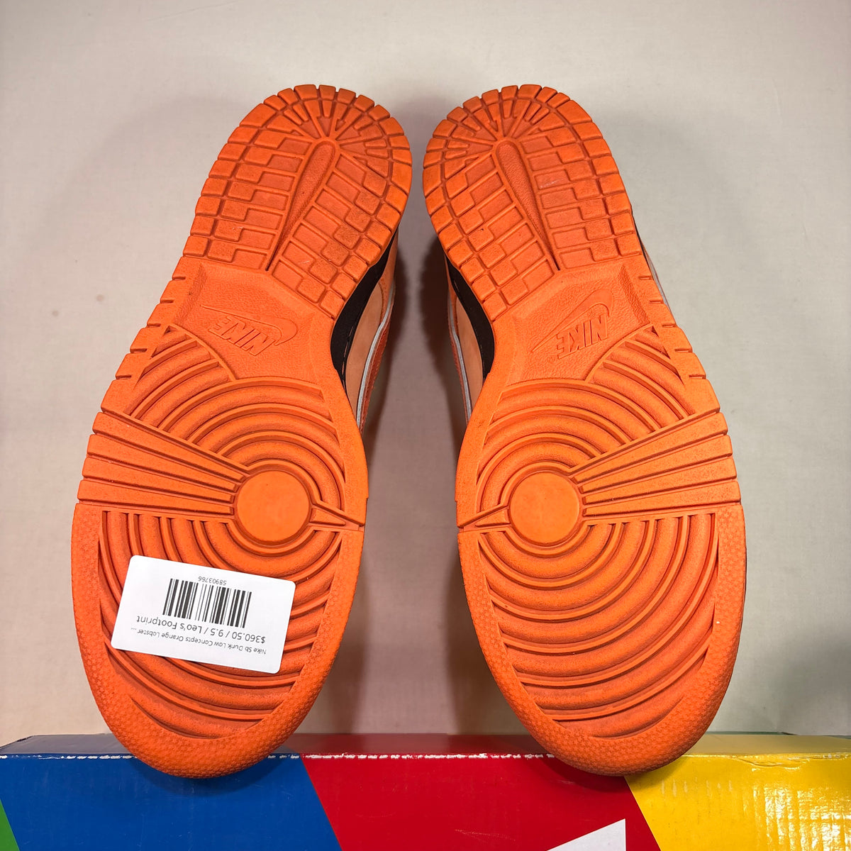 Nike Sb Dunk Low Concepts Orange Lobster U9.5