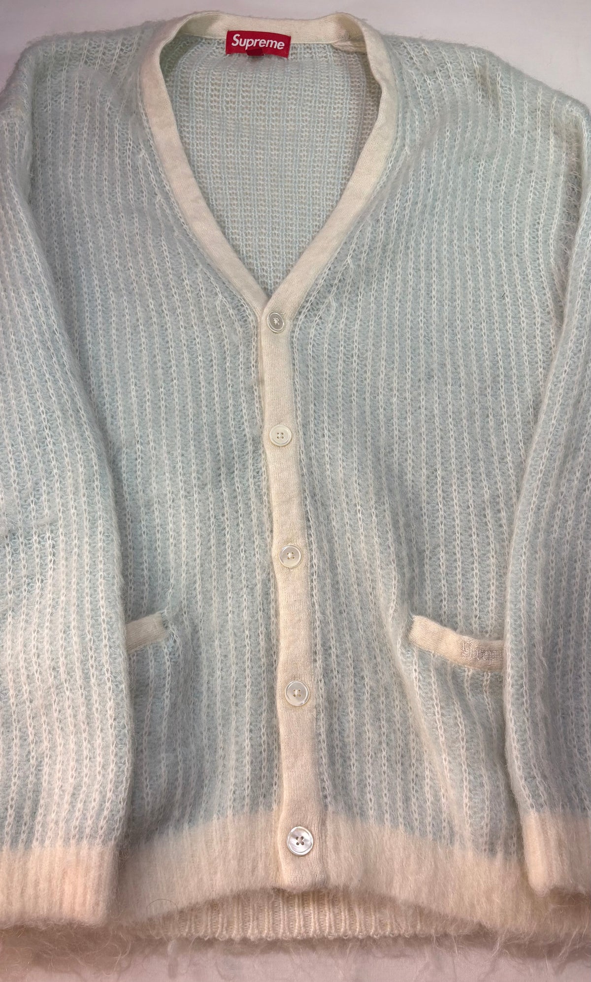 Supreme SS25 2-Tone Mohair Cardigan