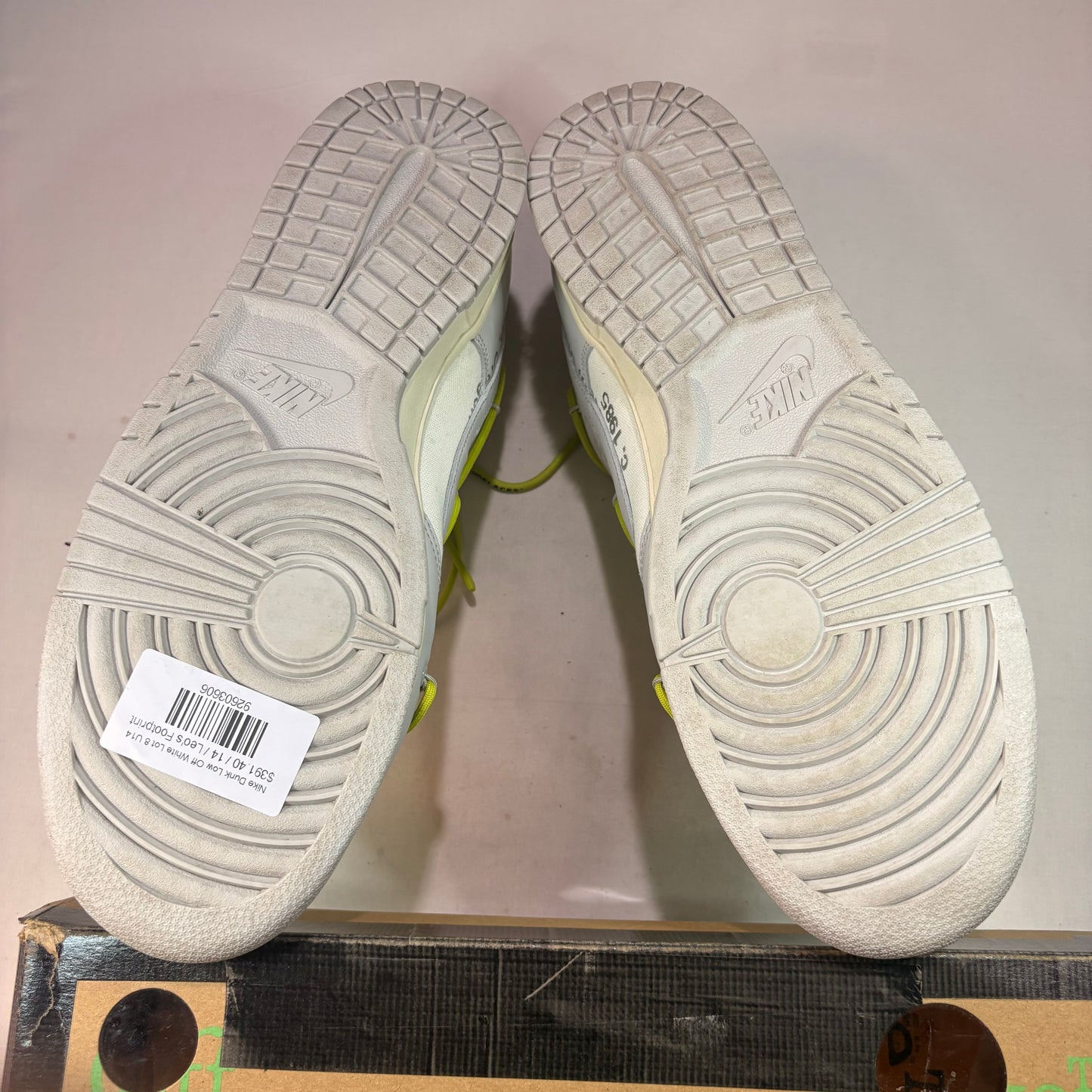 Nike Dunk Low Off White Lot 8 U14