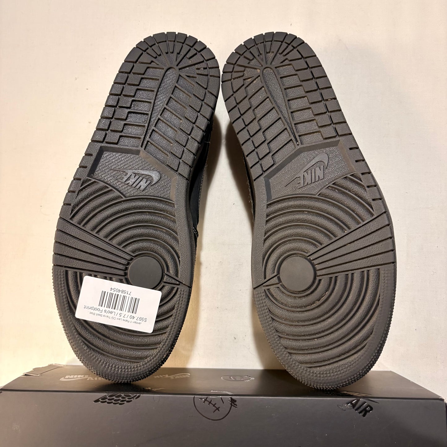 Jordan 1 Retro Low OG Travis Scott Black Phantom U7.5