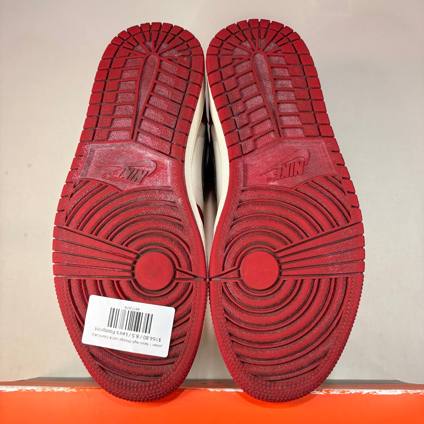 Jordan 1 Retro High Chicago Lost & Found U8.5