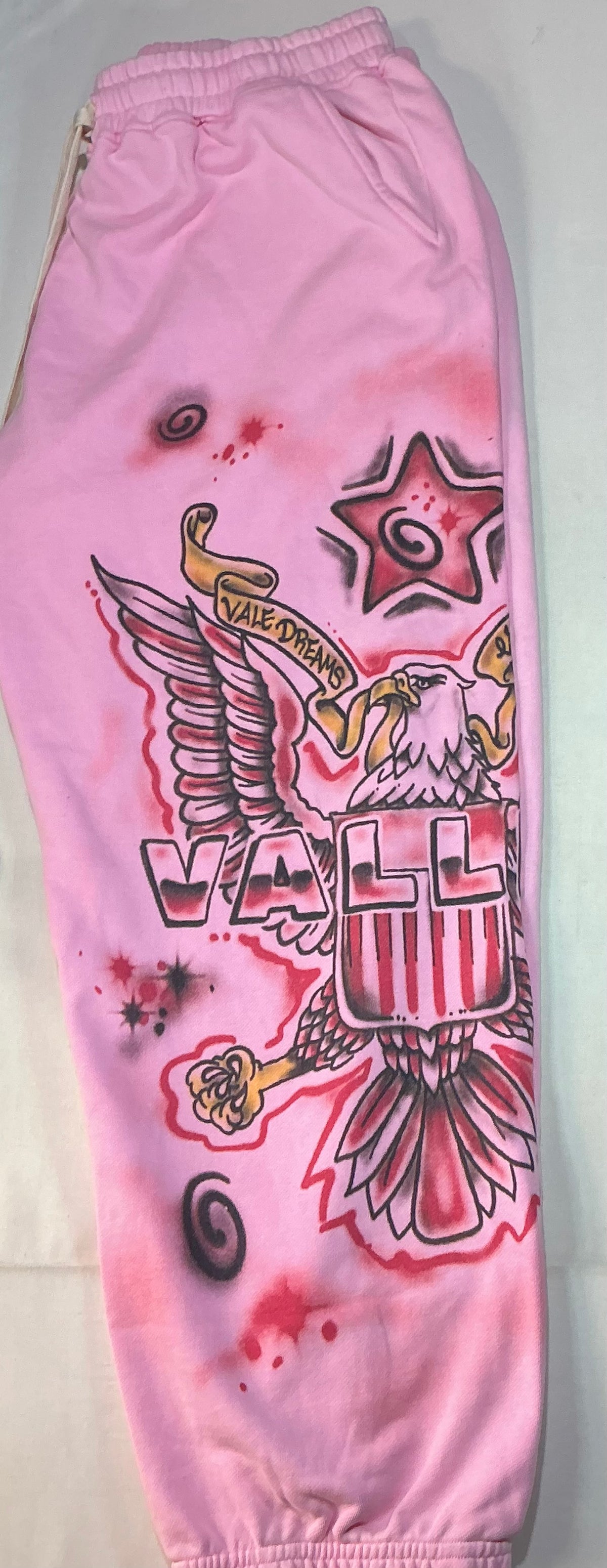 Vale Forever Pink Flag Sweatpants