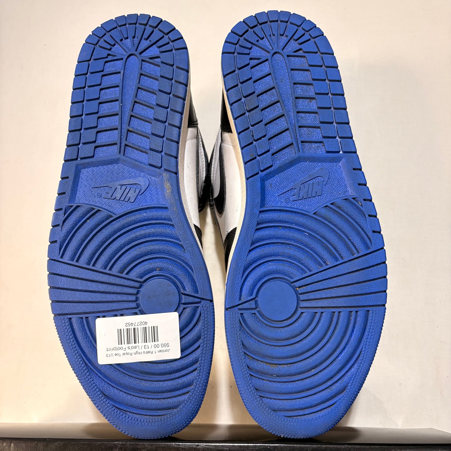 Jordan 1 Retro High Royal Toe U13