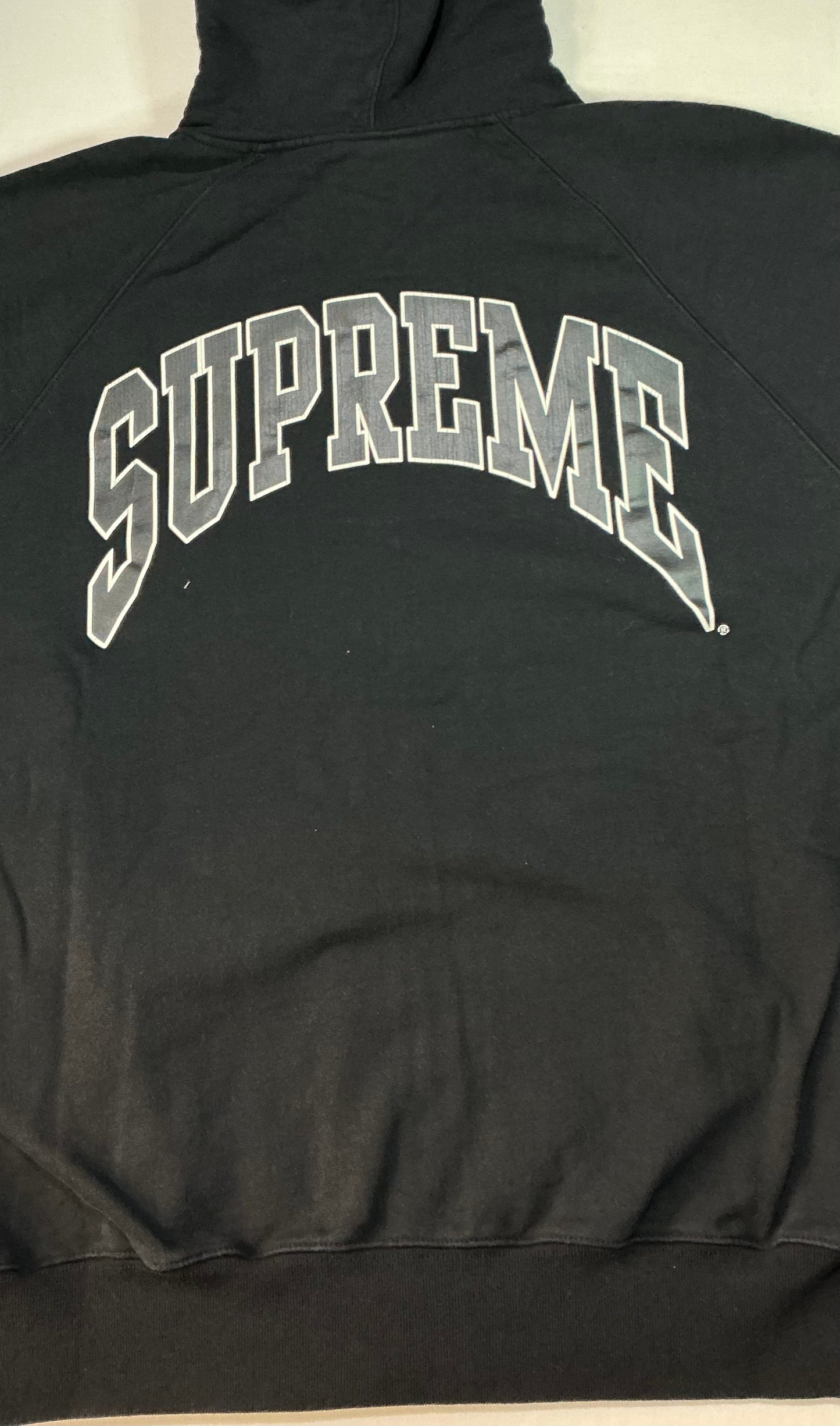 Supreme SS26 Cracked Raglan Zip Up Hoodie