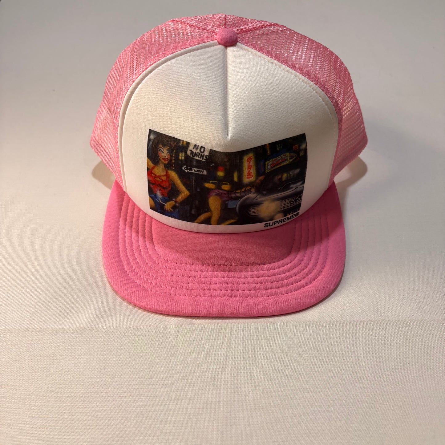 Supreme FW21 Lady Pink Mesh Back 5-Panel Trucker