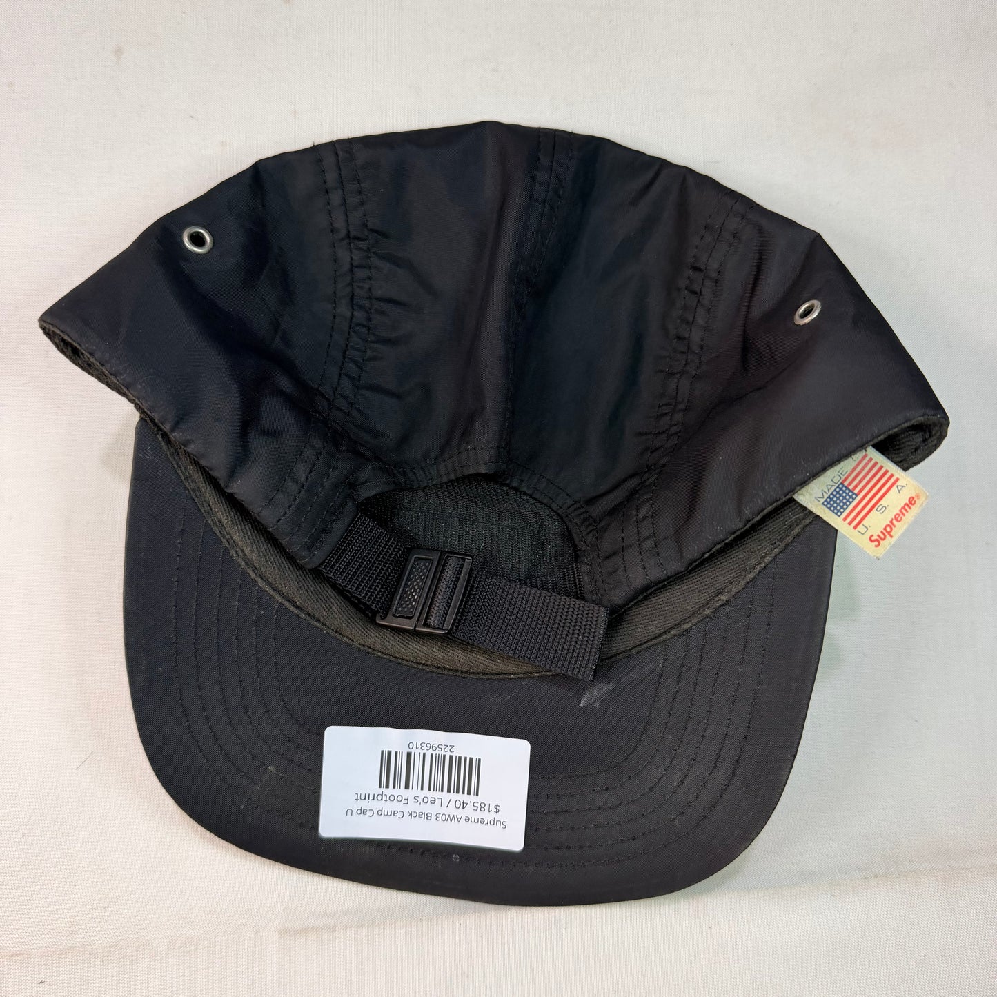 Supreme AW03 Black Camp Cap U