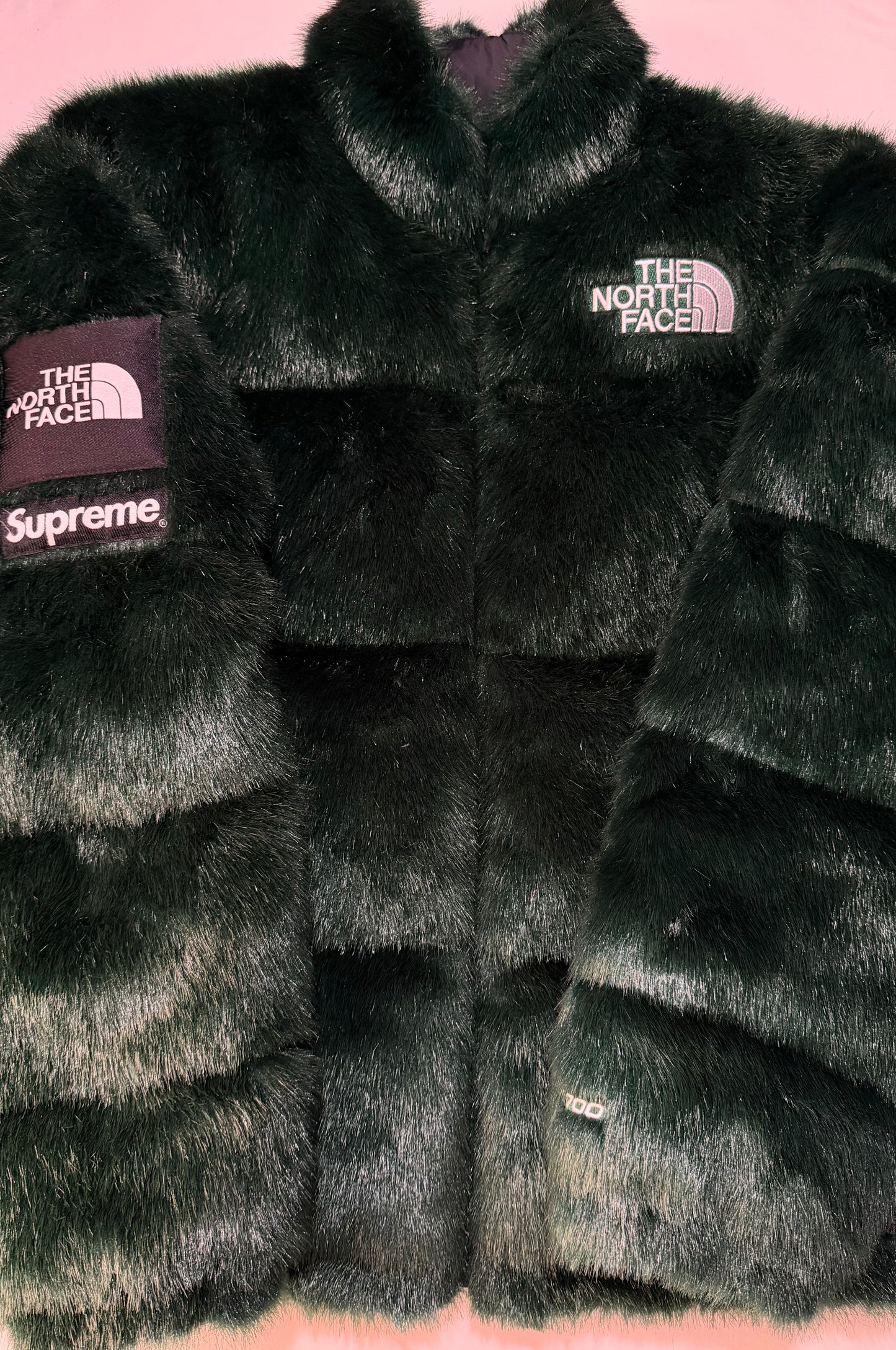 Supreme FW20 TNF Faux Fur Nuptse Jacket U