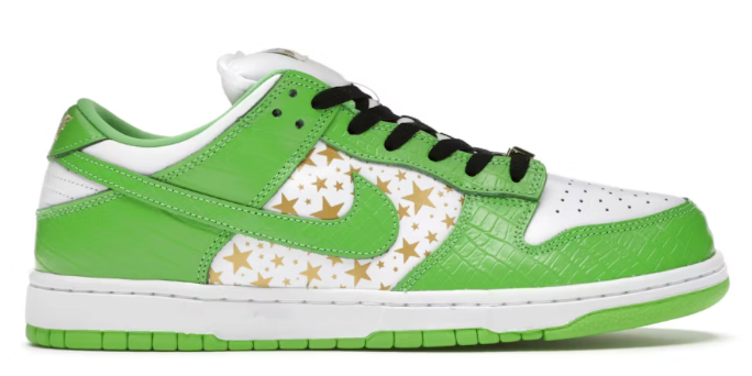 Nike SB Dunk Low Supreme Stars Mean Green