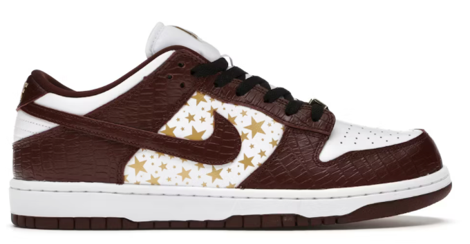 Nike SB Dunk Low Supreme Stars Barkroot Brown