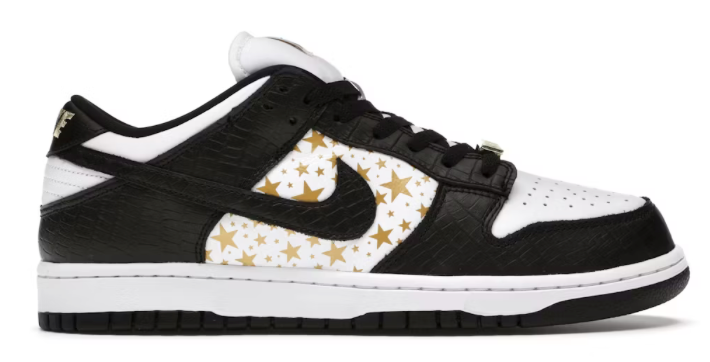 Nike SB Dunk Low Supreme Stars Black