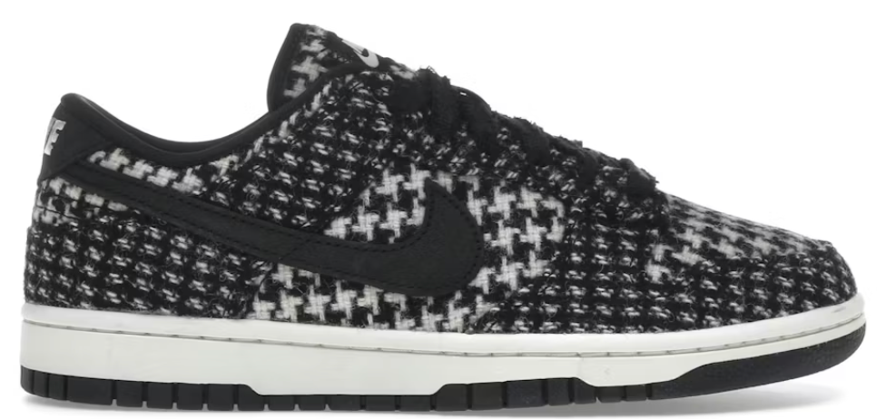 Nike Dunk Low Harris Tweed White Black Multi