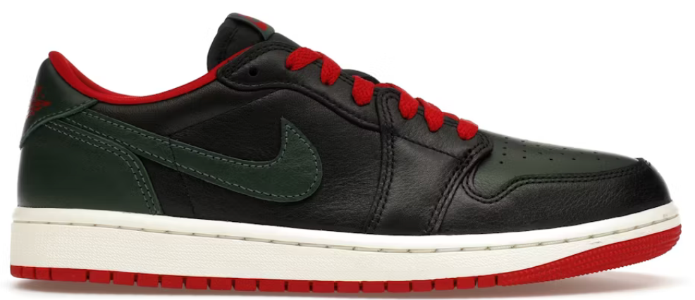 Jordan 1 Retro Low Gorge Green Varsity Red