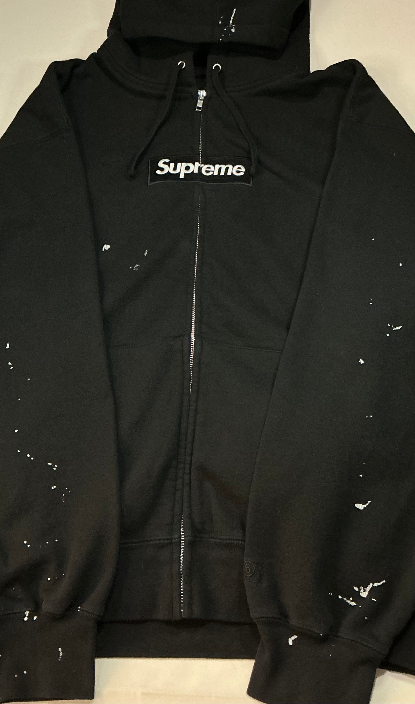 Supreme MM6 Maison Margiela Box Logo Zip Up Hooded Sweatshirt