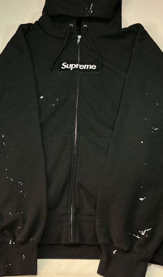 Supreme MM6 Maison Margiela Box Logo Zip Up Hooded Sweatshirt