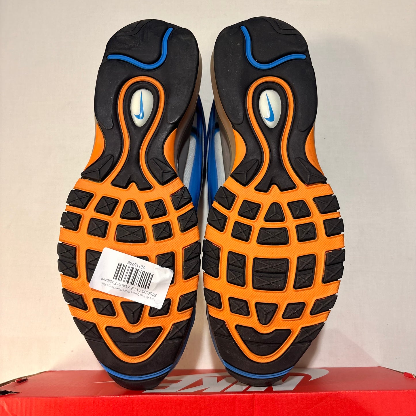 Nike Air Max Deluxe Photo Blue Orange Peel U11.5