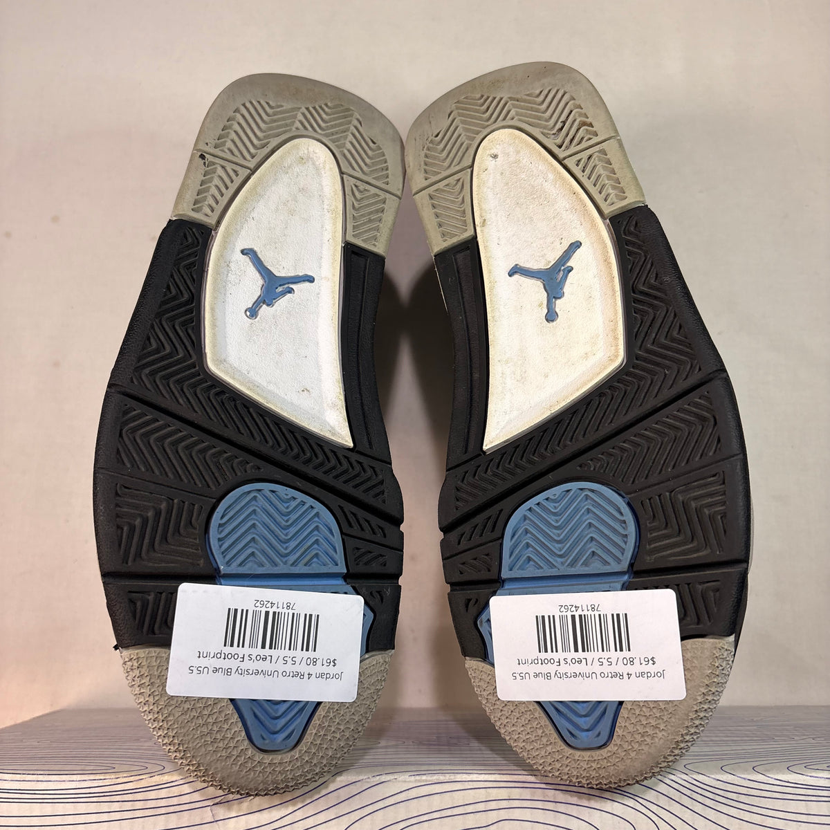 Jordan 4 Retro University Blue U5.5
