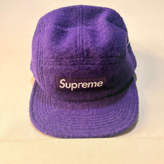 Supreme FW21 Purple Mohair Camp Cap