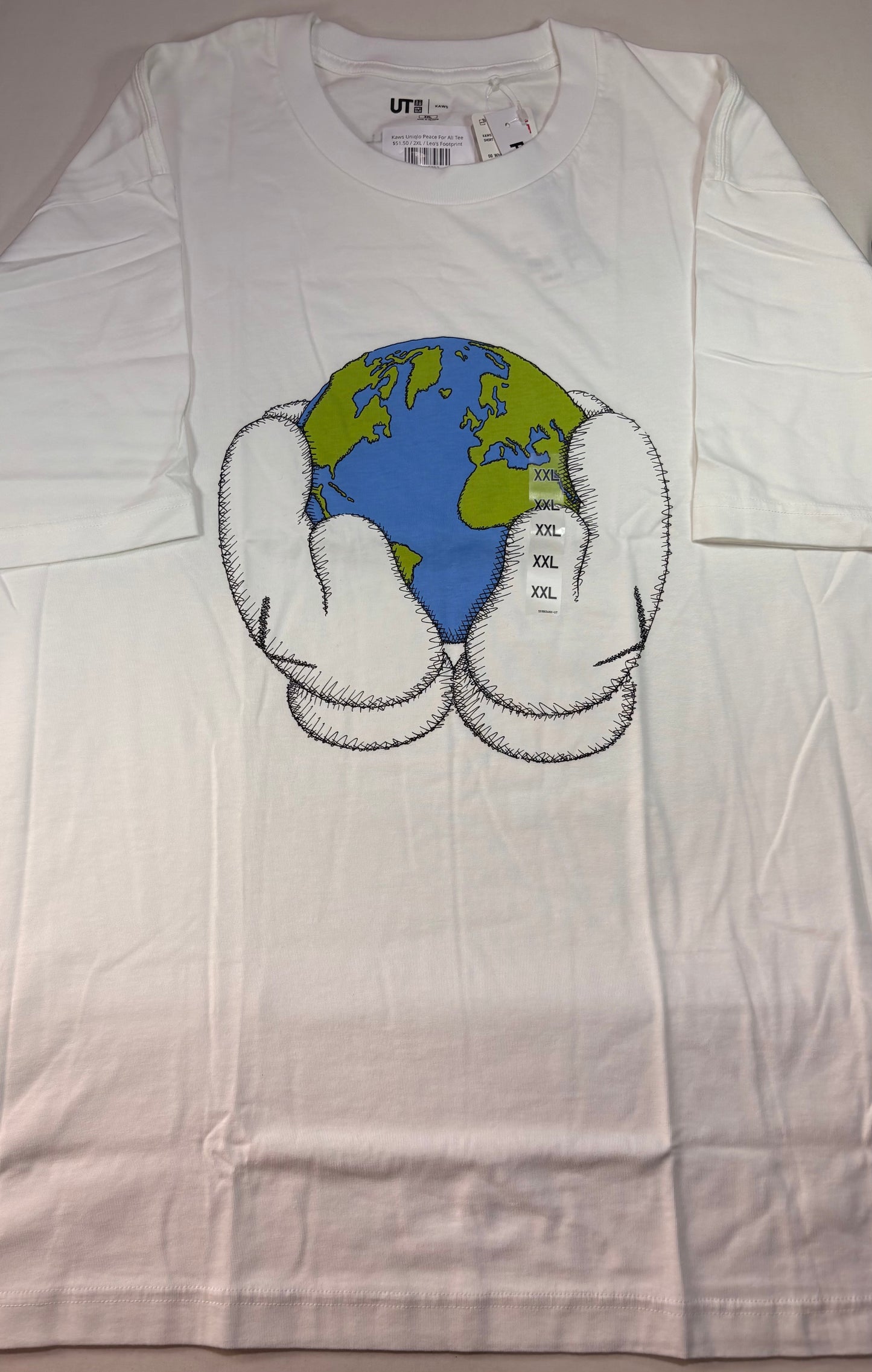 Kaws Uniqlo Peace For All Tee