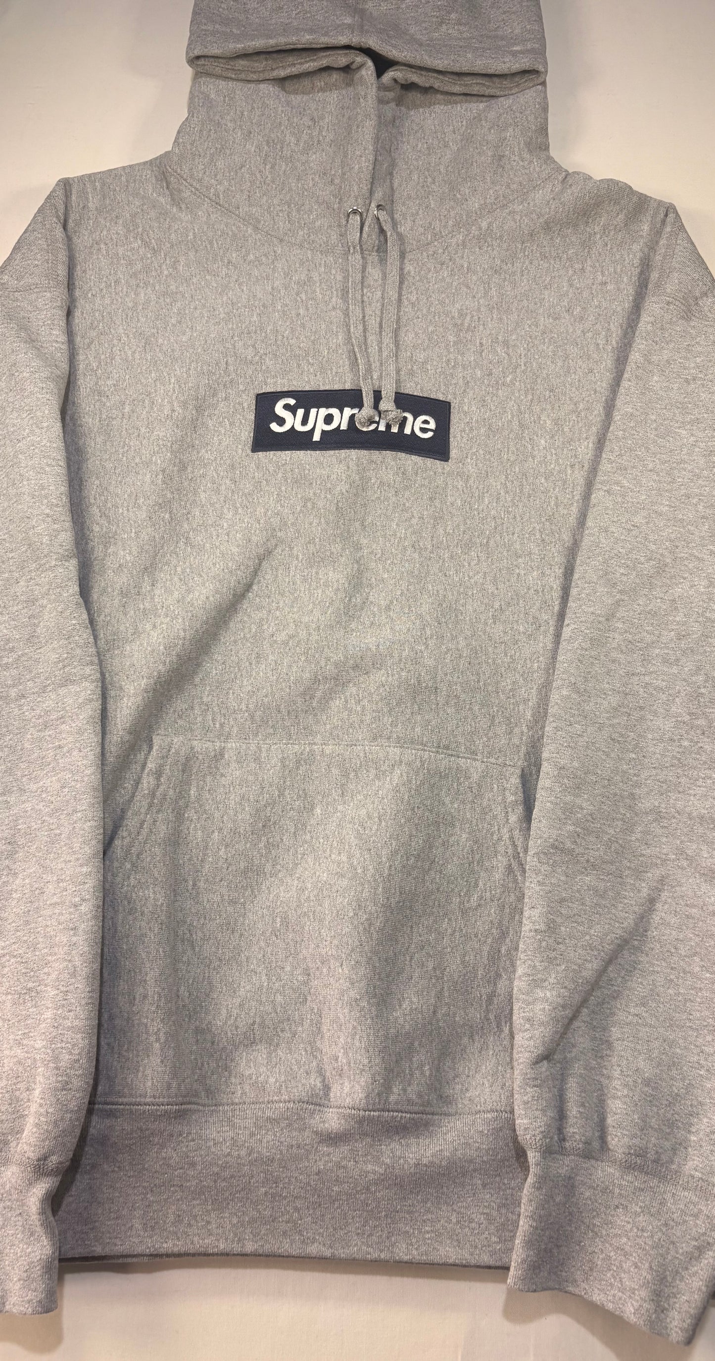 Supreme FW25 Box Logo Hooded Sweatshirt Heather Grey U