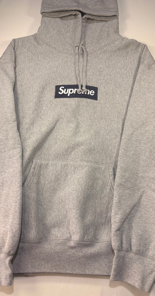 Supreme FW25 Box Logo Hooded Sweatshirt Heather Grey U