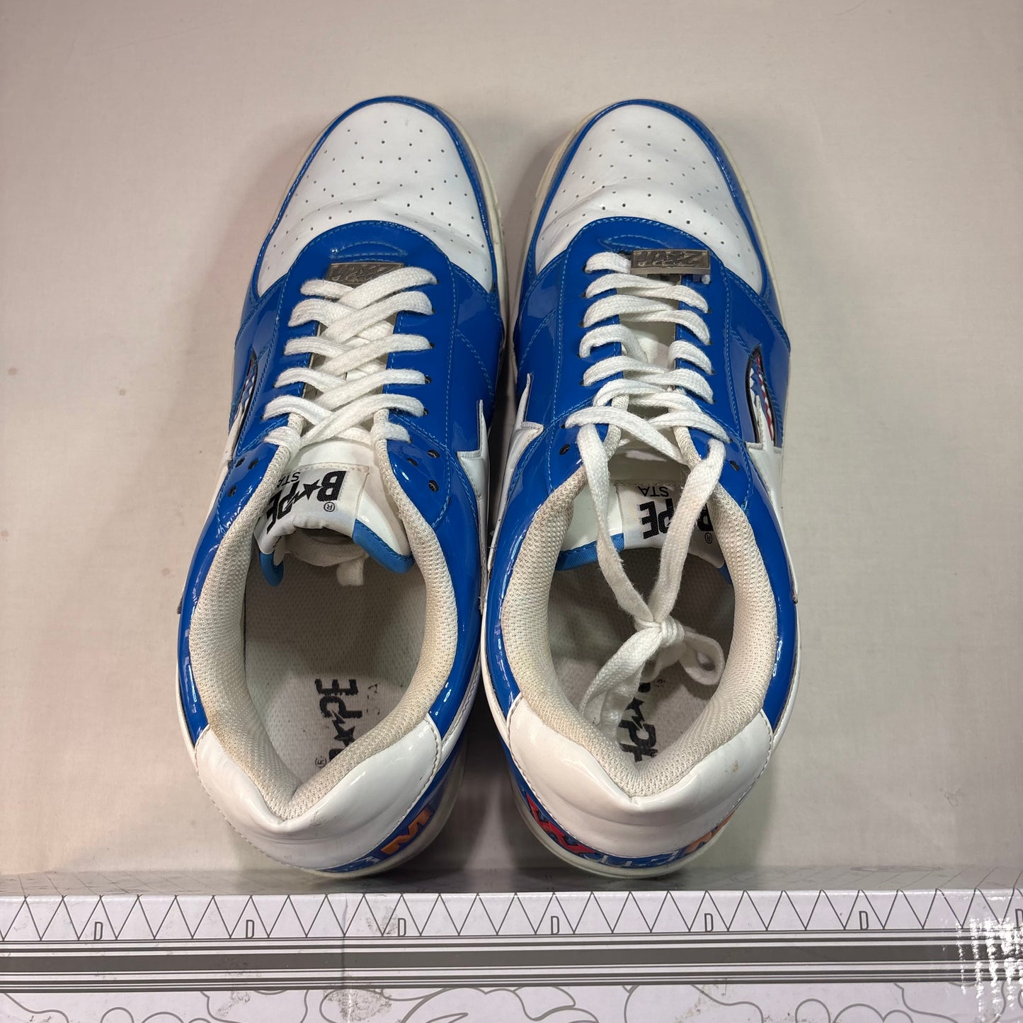 A Bathing Ape Bape Sta Low Color Block Shark Blue U13