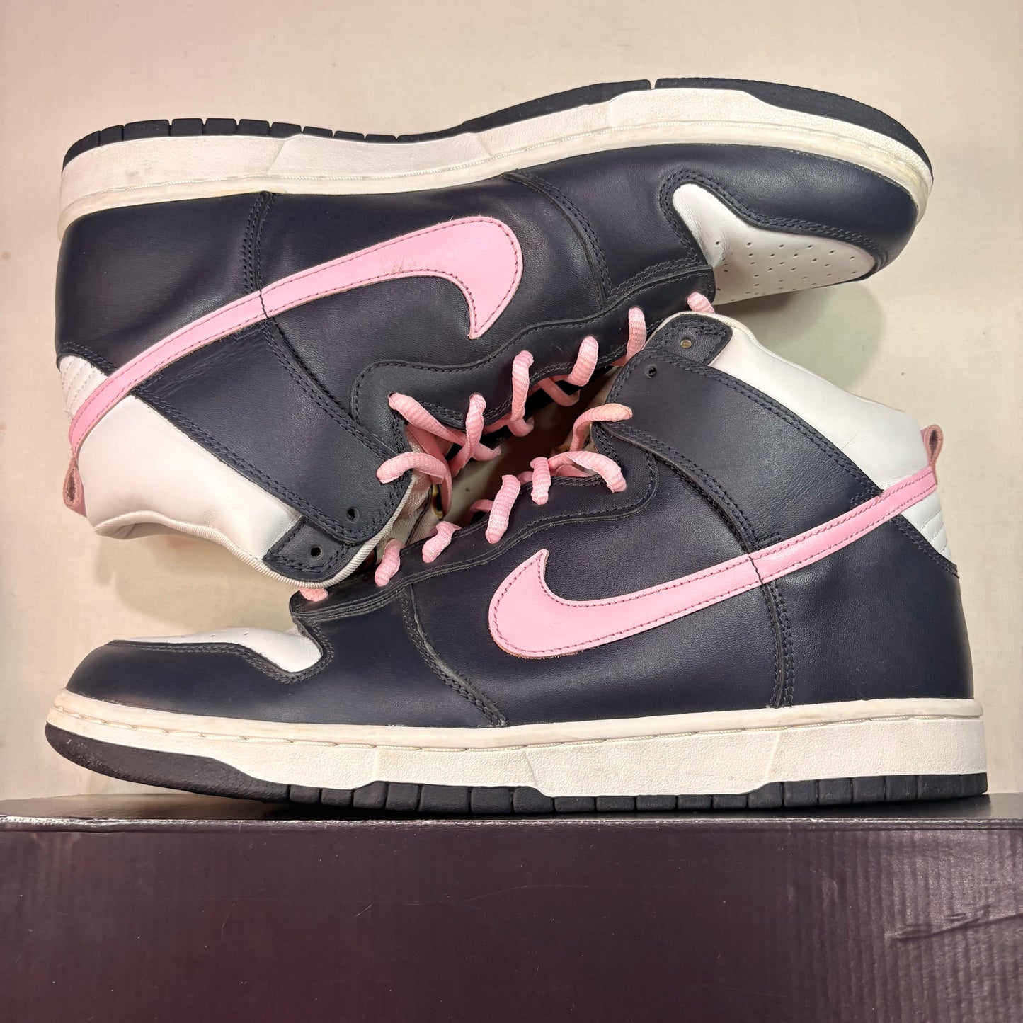Nike Sb Dunk High Dark Obsidian Shy Pink U13