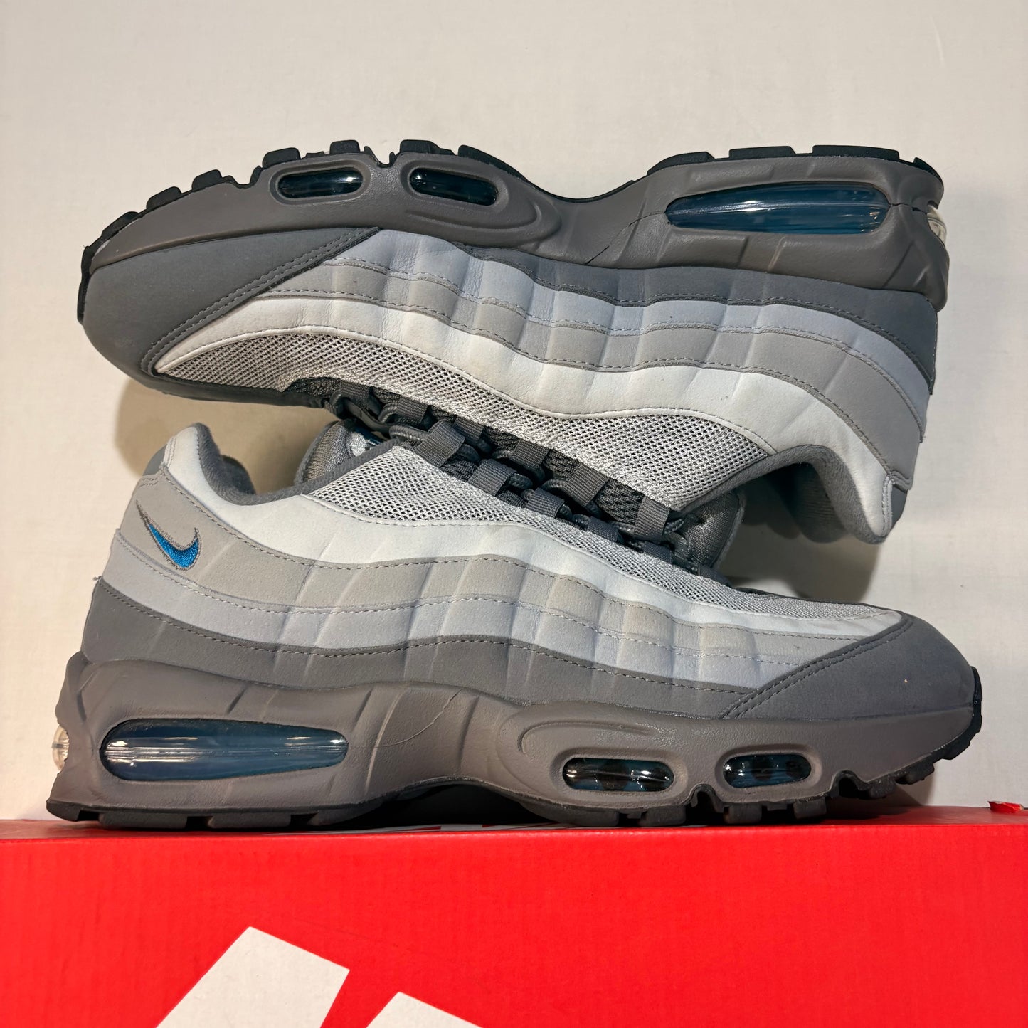 Nike Air Max 95 Big Bubble Smoke Grey Green Abyss U12