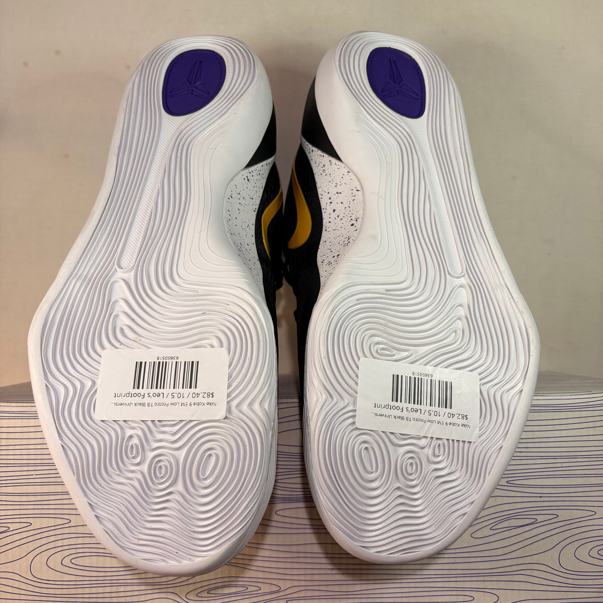Nike Kobe 9 EM Low Protro TB Black University Gold U10.5