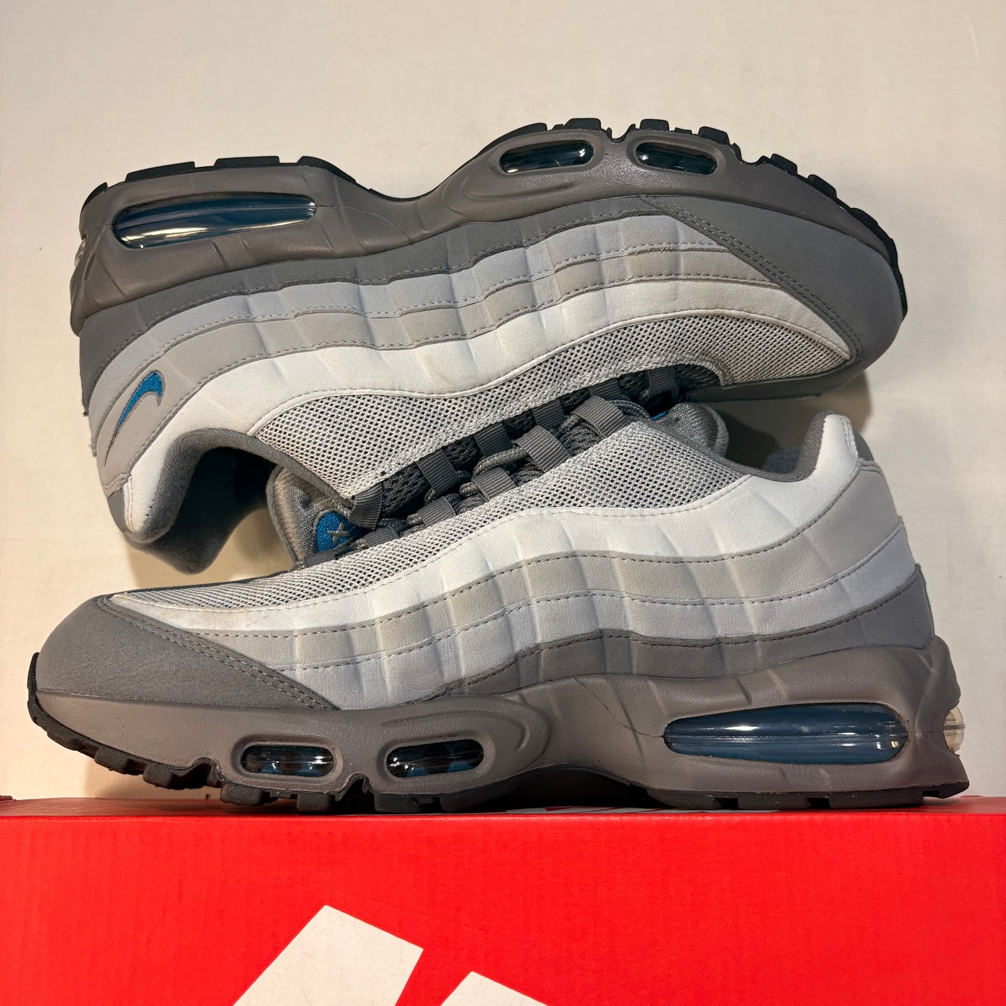 Nike Air Max 95 Big Bubble Smoke Grey Green Abyss U12