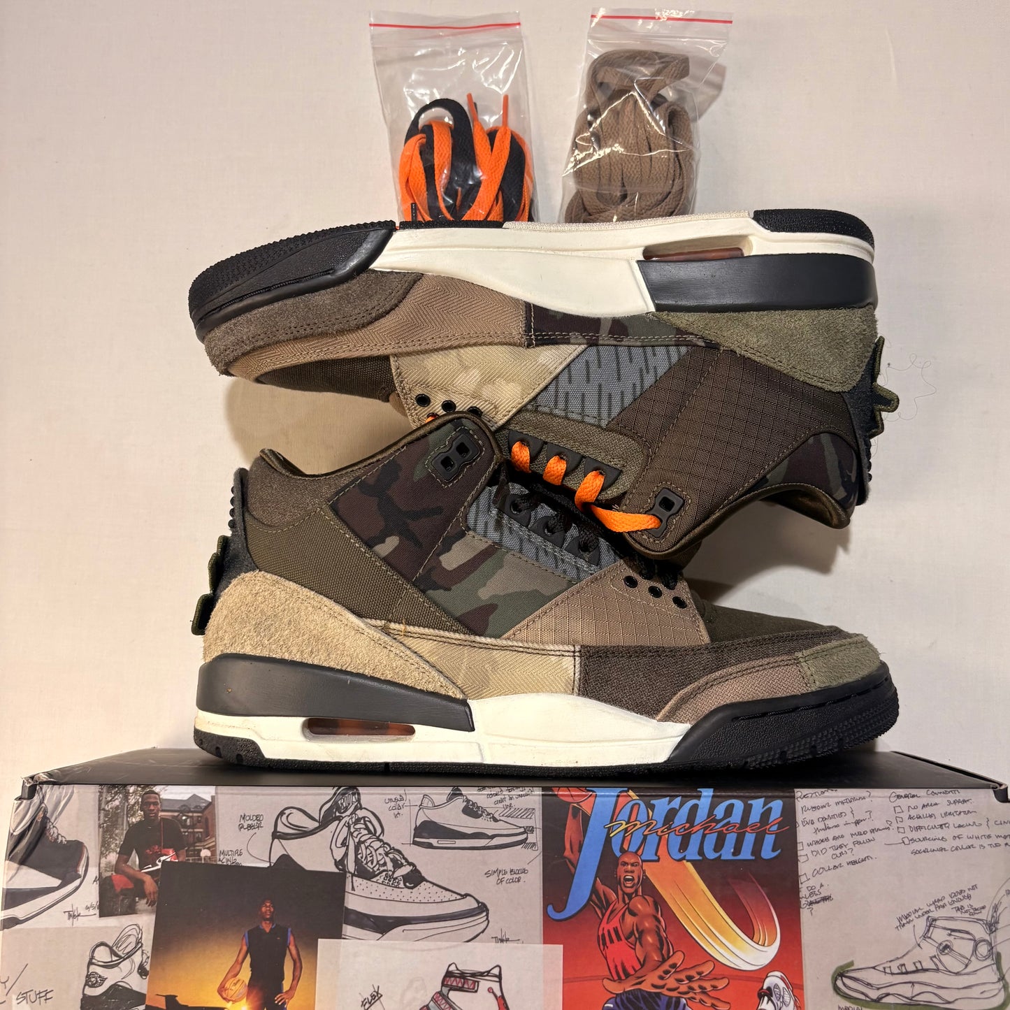 Jordan 3 Retro Patchwork Camo U8.5