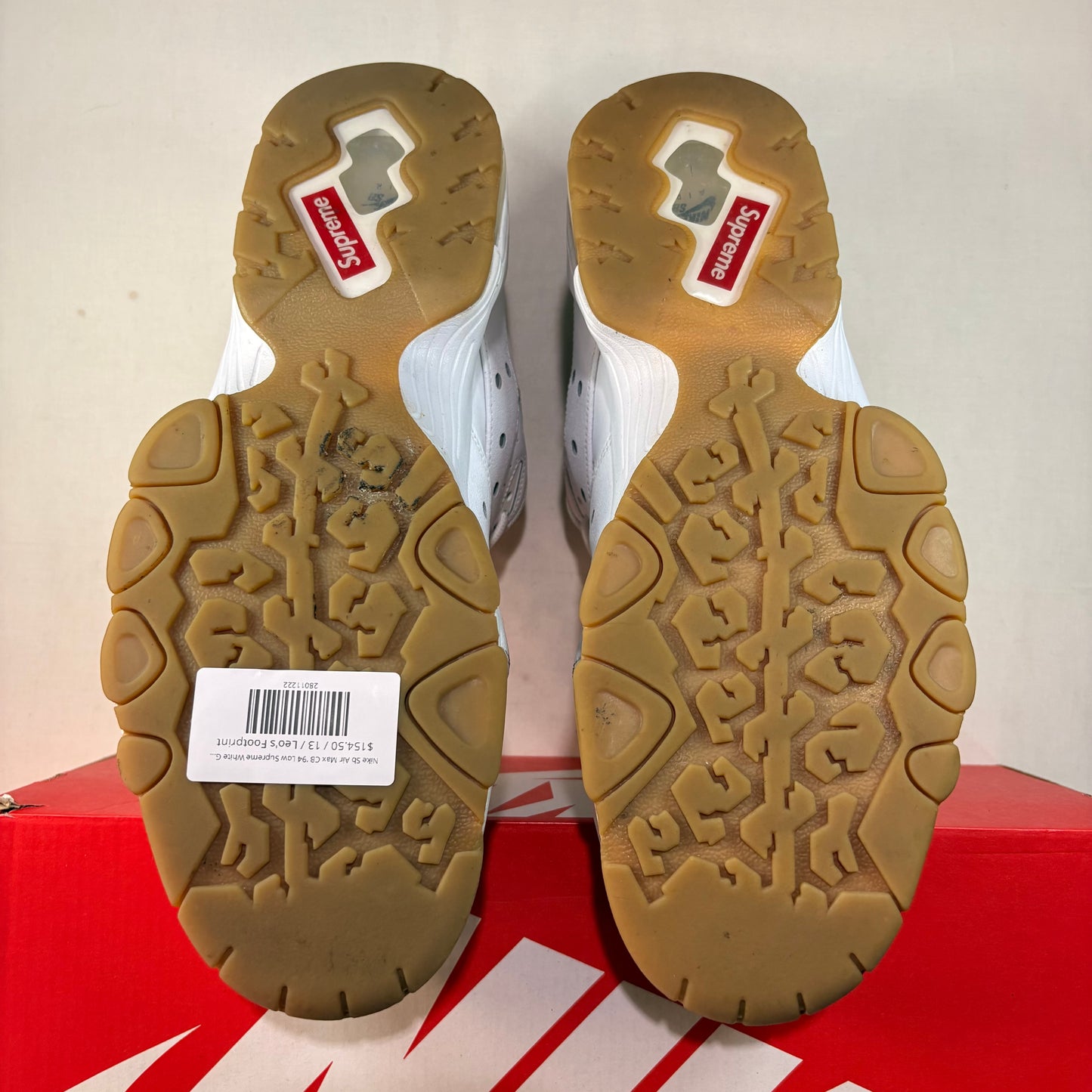 Nike Sb Air Max CB '94 Low Supreme White Gum U13