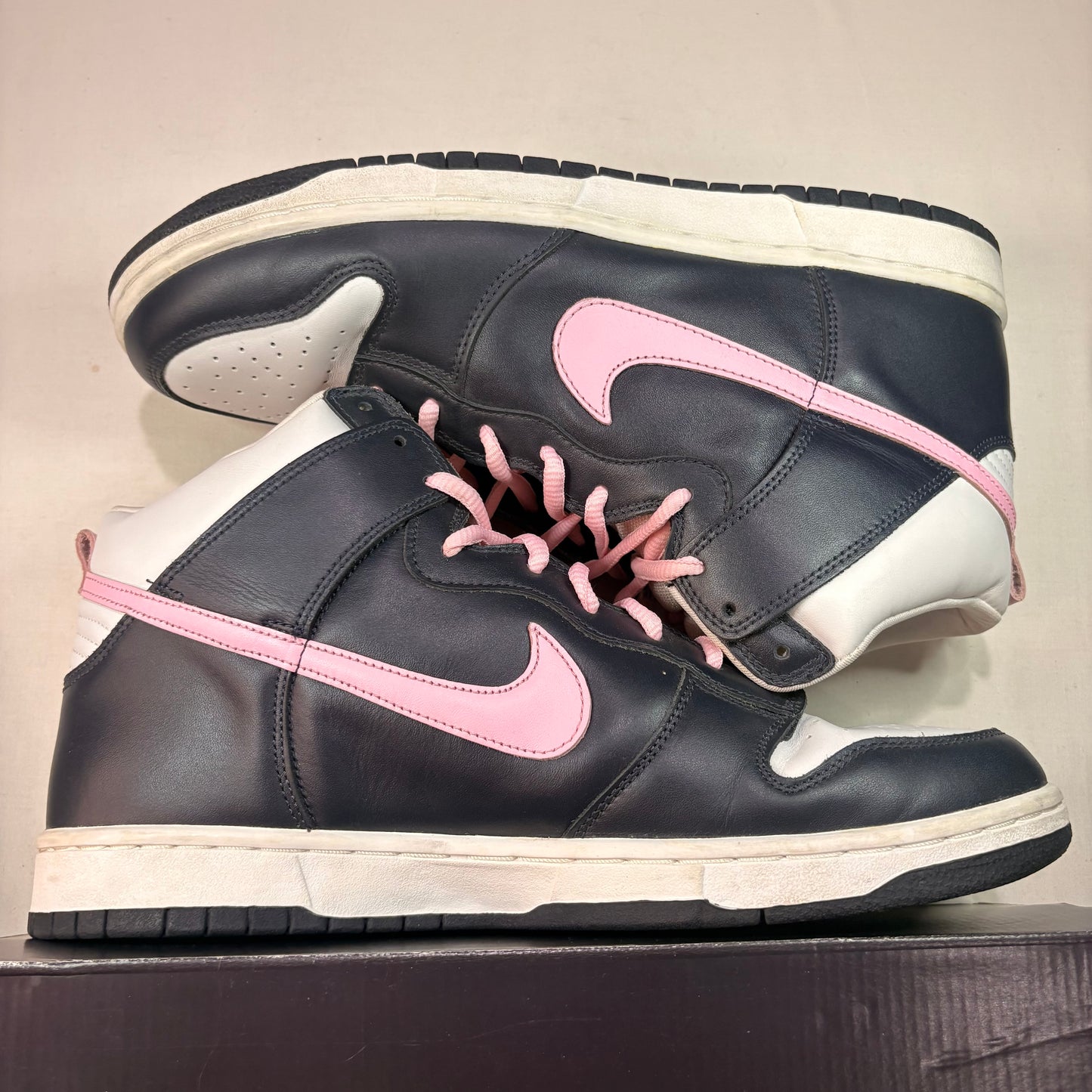 Nike Sb Dunk High Dark Obsidian Shy Pink U13