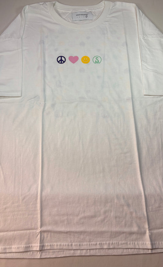Save Mankind Peace & Love Tee